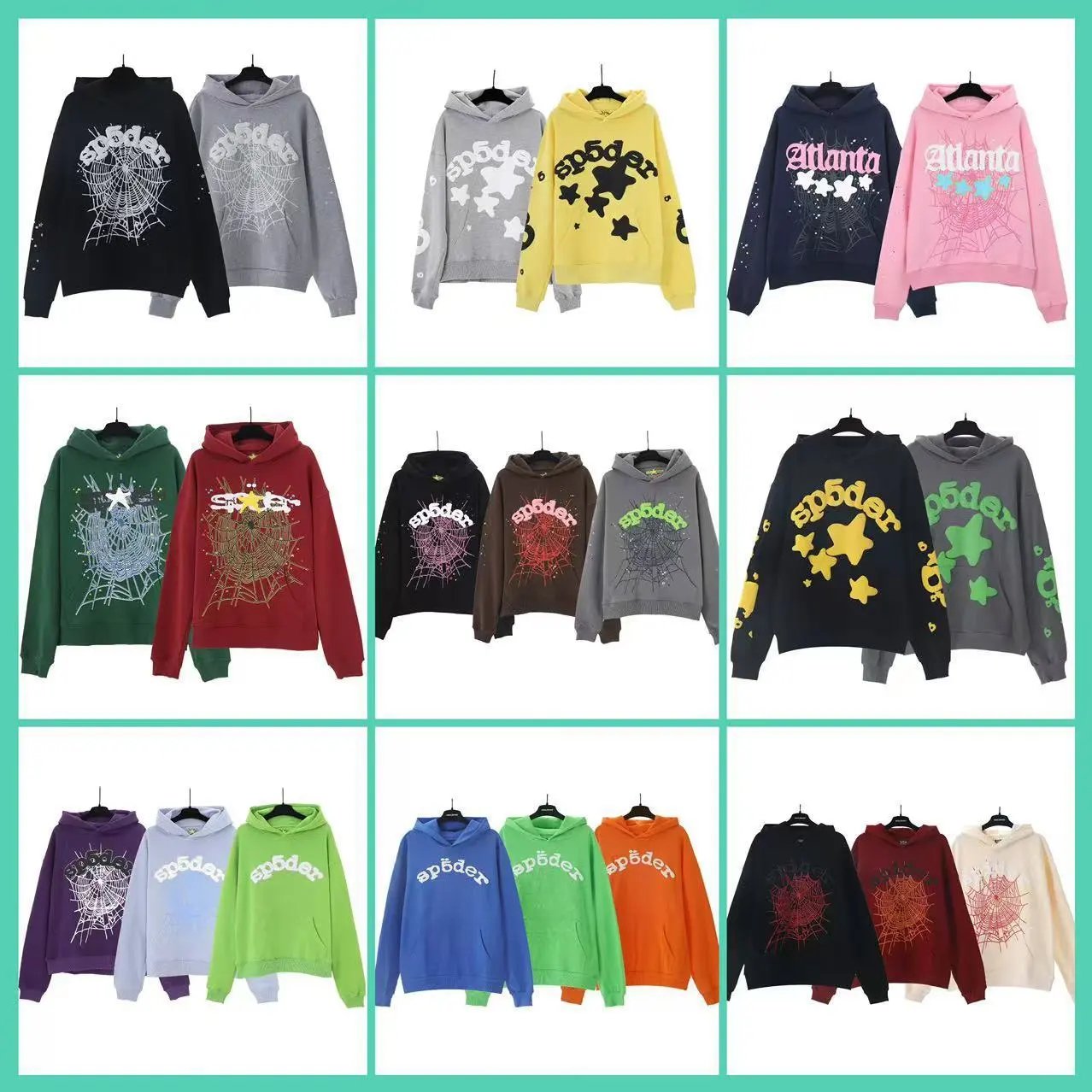Sp5der Web Print Hoodie